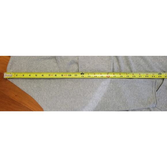 J Jill Pure Jill Long Sleeve Cotton Cashmere Gray Cardigan Sweater L Petite - Picture 6 of 7